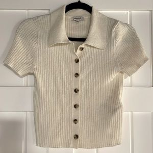 Knit collared button up Madewell Shirt